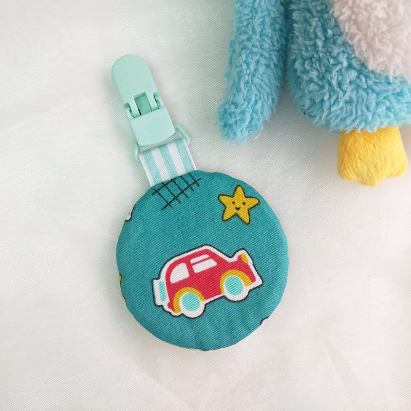 Car car park. Round peace charm bag (name can be embroidered) - Omamori - Cotton & Hemp Green