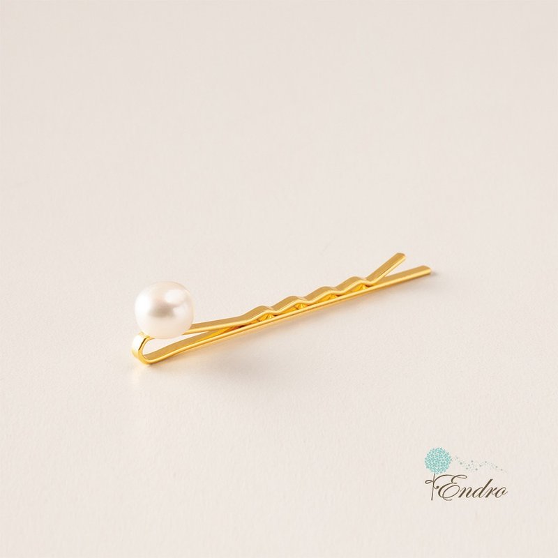 ENDRO ACC classic simple pearl hairpin - Hair Accessories - Pearl White