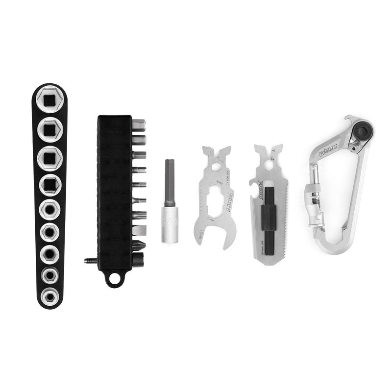 WOHO WOKit  2.0 經典隨身工具再升級 全能模組化登山鉤工具組 - 腳踏車/滑板/周邊 - 其他金屬 銀色