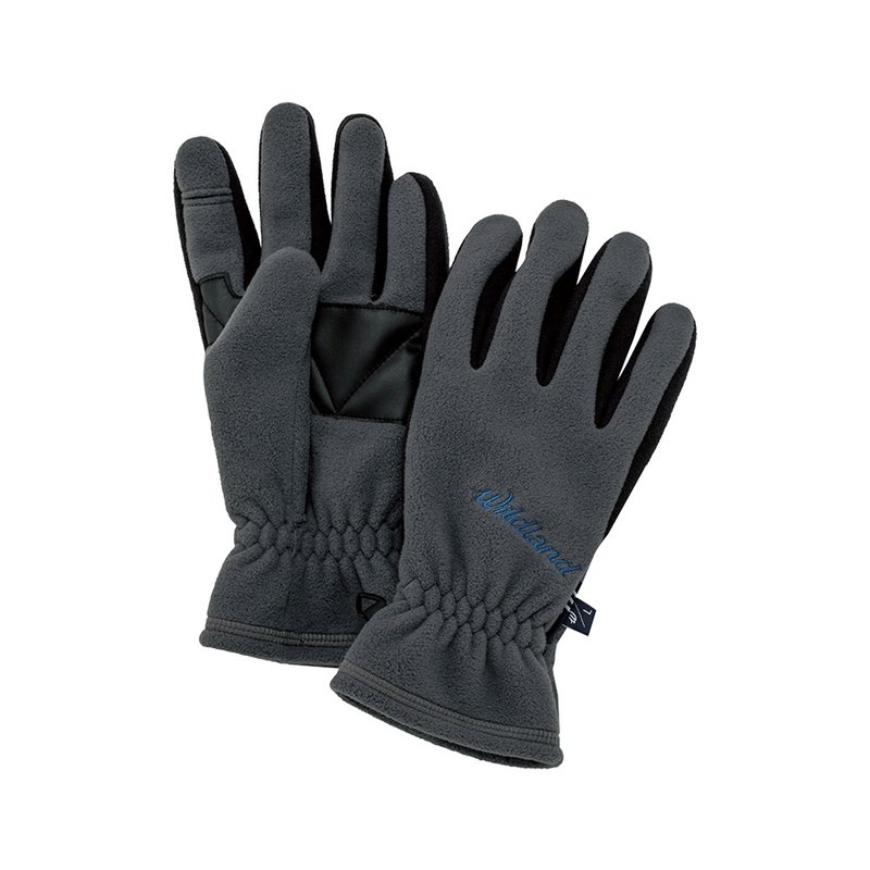 【Wildland Wilderness】Windproof Warm Flip Finger Gloves Neutral Medium Gray W2011-92 - Gloves & Mittens - Polyester Gray