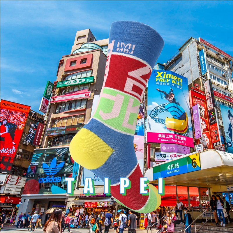 台北城市襪 壓力3/4襪 - 襪子 - 棉．麻 多色