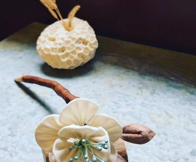 かんざし/花かんざし/木製かんざし/和風/和布花/マルケット花 かんざし/花かんざし/木製かんざし/和風/和布花/マルケット花