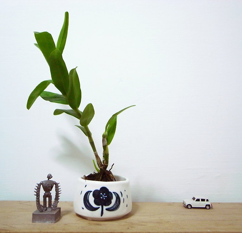小さな花 - 花瓶・植木鉢 - 陶器 