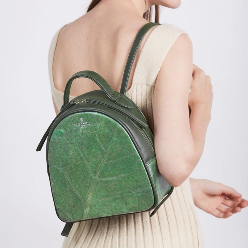 Rachel backpack - Forest green - Backpacks - Plants & Flowers Green