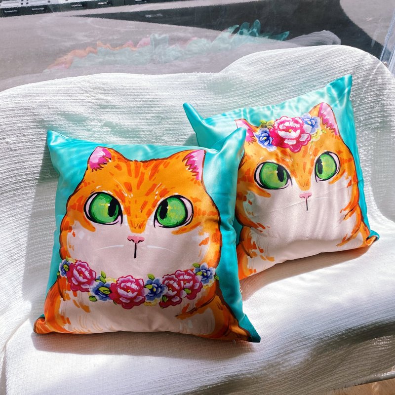 Orange cat pillow - หมอน - ไฟเบอร์อื่นๆ 