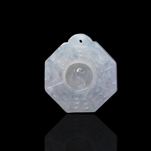 瓔珞珠寶盒 E.L.Jewelry Box 【擋煞‧避邪】冰種翡翠八卦項鍊 | 天然緬甸玉A貨翡翠 | 送禮