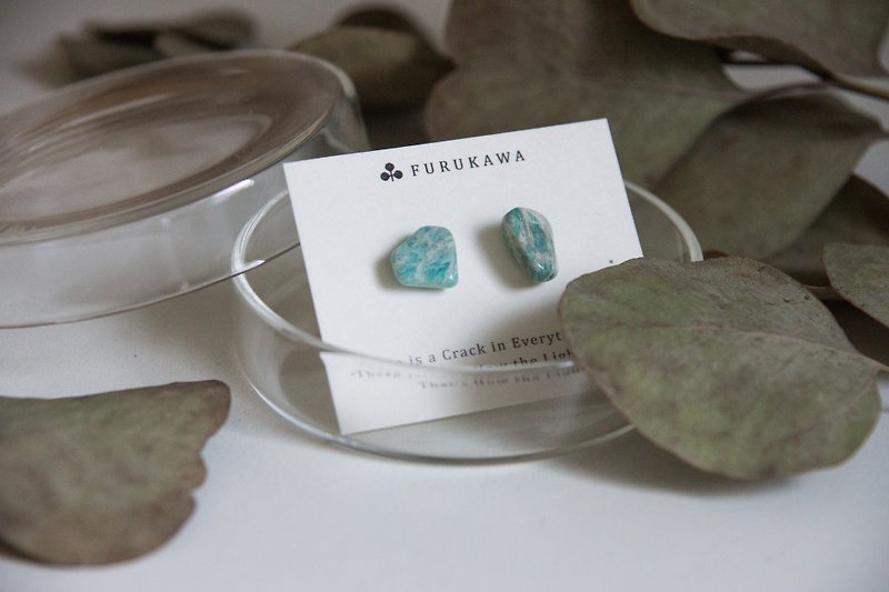 CRACK | Mineral Earrings | EARRINGS - Earrings & Clip-ons - Jade Blue