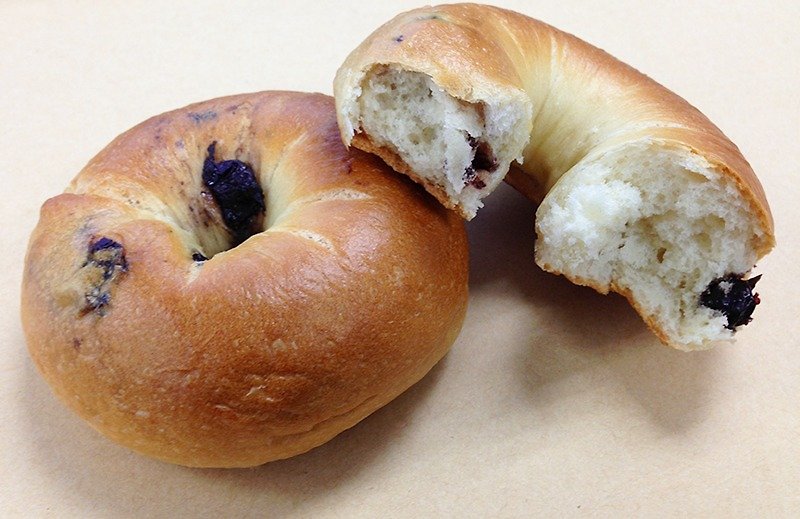 Wild Self-Cultivated Yeast Handmade Bagel Wild Small Blueberry 5pcs - Bread - Fresh Ingredients 