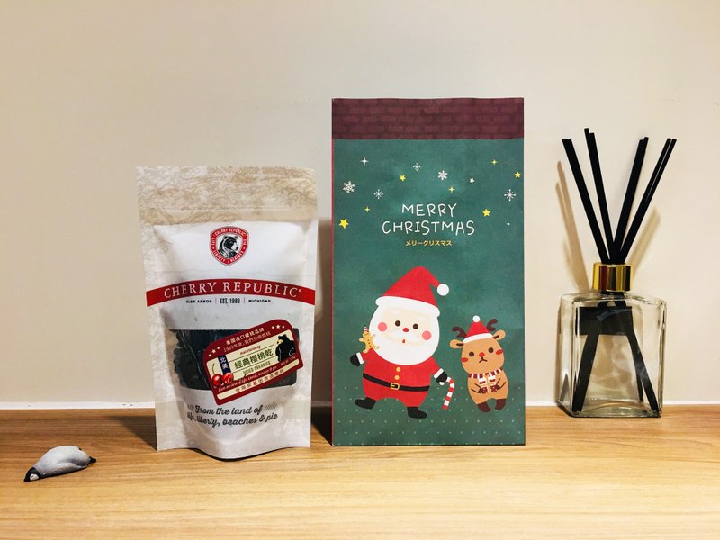 聖誕限定 - 北美經典櫻桃乾 Merry Christmas 交換禮物 含包裝袋 - 水果乾 - 新鮮食材 紅色
