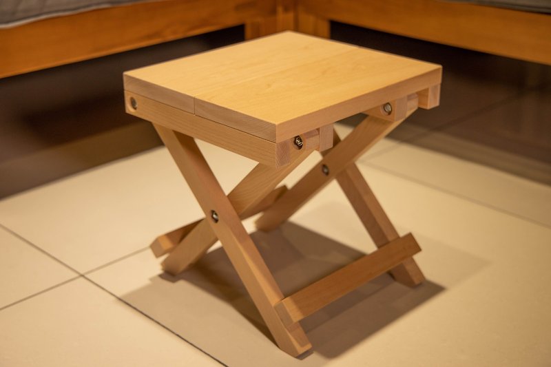 [New Product] Folding Small Bench丨Order-to-order - เก้าอี้โซฟา - ไม้ สีนำ้ตาล