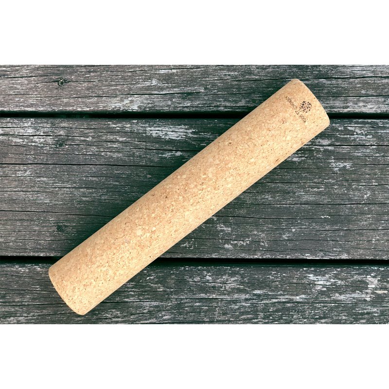 Natural cork rolling stick slapping massage dual-use stick - Fitness Equipment - Cork & Pine Wood Khaki