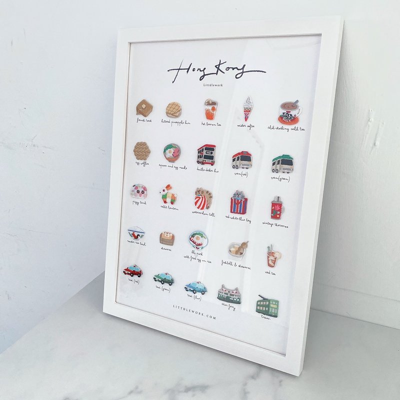 【熱賣】香港刺繡圖鑑 | Littdlework - 相框/畫框 - 繡線 多色