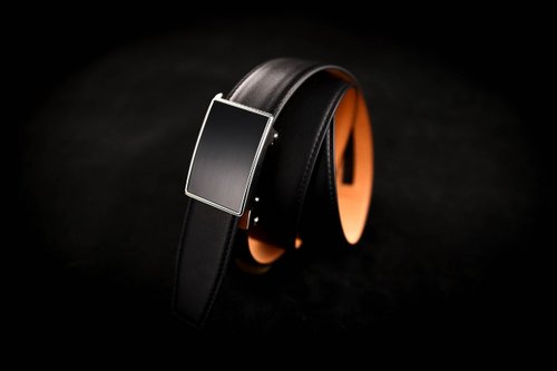 Motto Carpe Diem SUPERIOR 自動扣 - 納帕牛皮皮帶 3.4cm