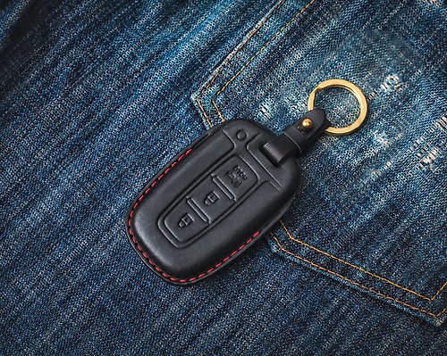 TTP_leathers 波賽頓手工皮件 現代 Hyundai Elantra Tucson Kona EV 汽車 鑰匙皮套 智能鑰匙