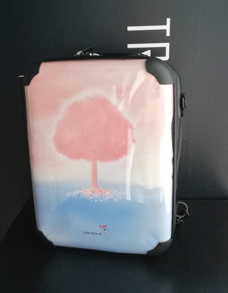Transparent luggage -17 吋 pencil package (customizable for map) - กระเป๋าแล็ปท็อป - วัสดุอื่นๆ สีดำ
