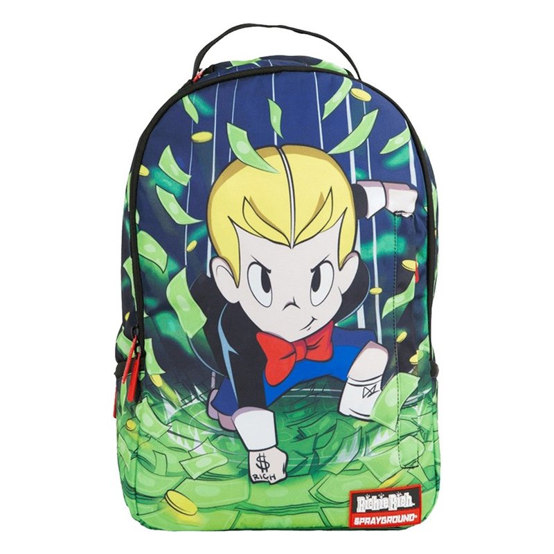 Sprayground DLX聯名 Richie Rich 財神當家 超能力 筆電後背包 - 背包/後背包/書包 - 防水材質 多色