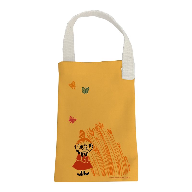 Moomin嚕嚕米授權-水壺袋(黃),AE02 - 飲料提袋/杯袋/杯套 - 棉．麻 紅色