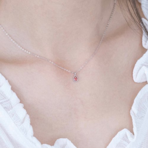 水滴型シルバーネックレス ネックレス レディース ペンダント シルバー925 しずく水滴形 シンプル