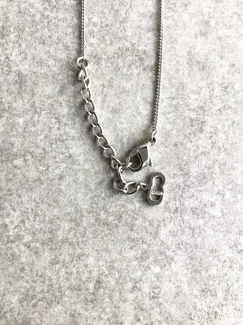 【美品】 Dior カデナ ネックレス クリスチャンディオール ハートカデナチャームネックレス ゴールド×ブラウン