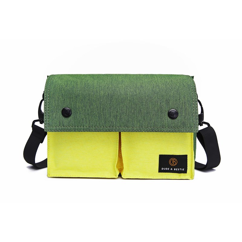 Cross-body bag bicycle bag travel bag waist bag Wander - green / yellow - Messenger Bags & Sling Bags - Nylon Green