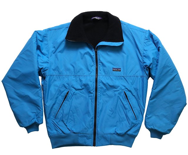 Made in USA 80s Patagonia blue windbreaker padded jacket vintage