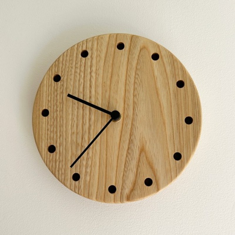 New Round Clock Center - Clocks - Wood Khaki