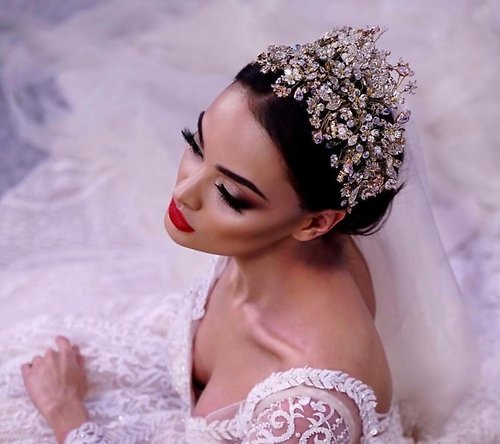 TadBridalTiaraCo Rose gold flower wedding hair piece, Floral wedding crown, Flat modern headpiece