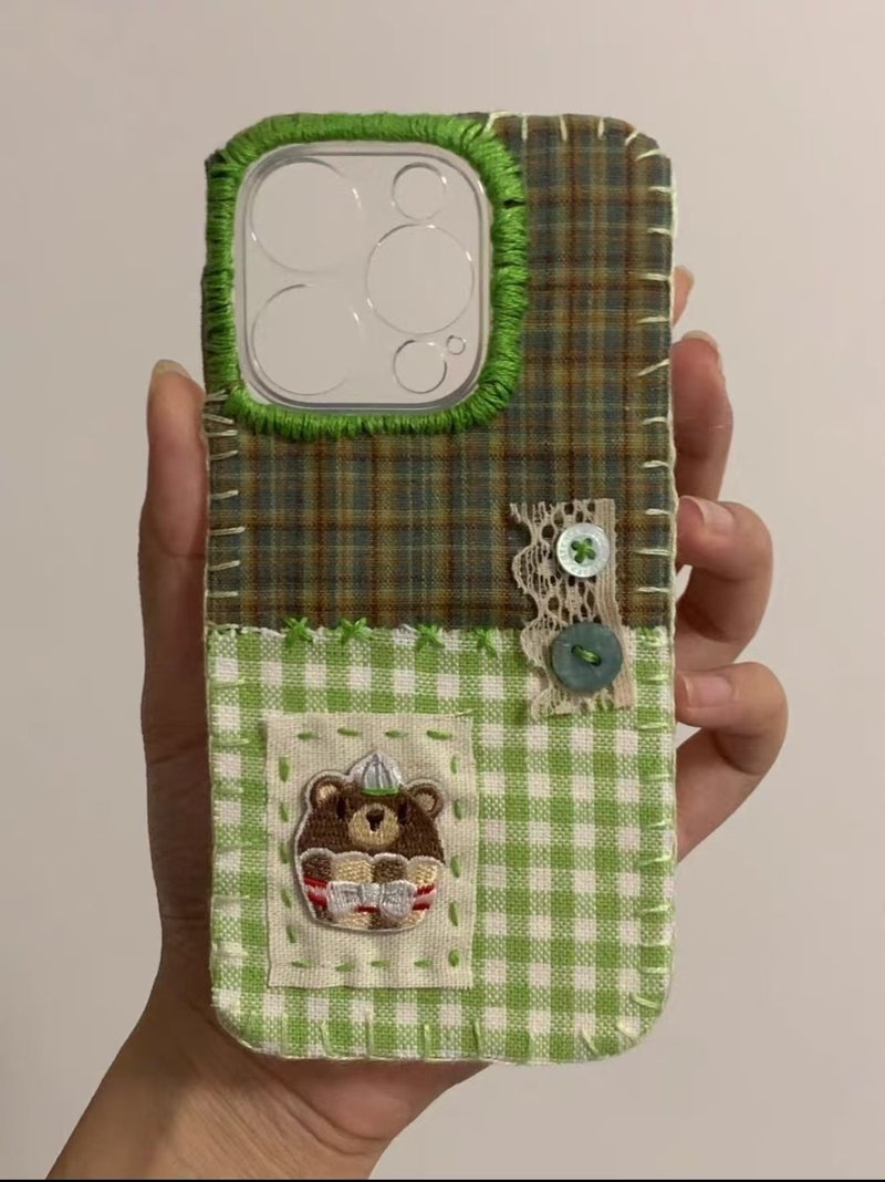 Fabric mobile phone case handmade Apple mobile phone case - Phone Cases - Other Materials 