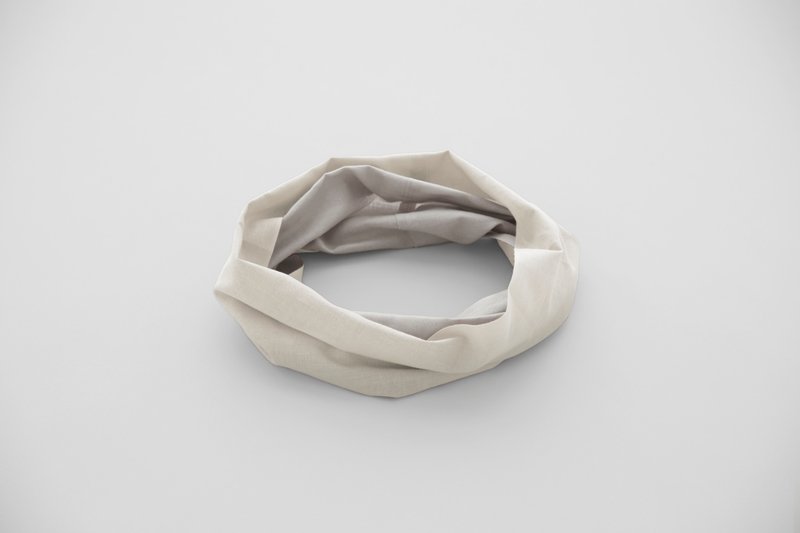 Snood Oo Wow MONO WHITE S size - Scarves - Cotton & Hemp 