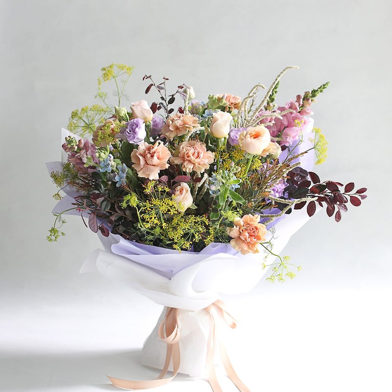 Graden rose Fenfei-Mother's Day flower gift - Dried Flowers & Bouquets - Plants & Flowers Purple