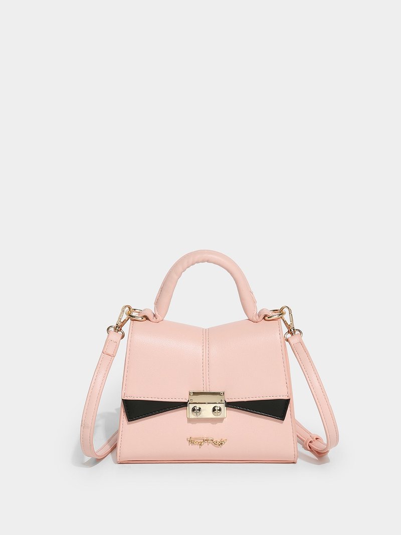 Italian蝴蝶結造型手提包 - 側背包/斜背包 - 其他材質 粉紅色