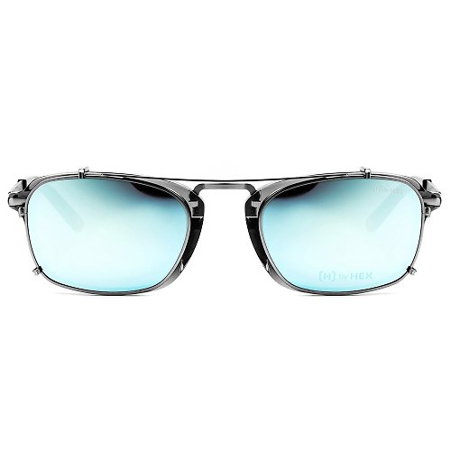 HEX Eyewear 光學配前掛墨鏡 | 太陽眼鏡 | 透灰色方框 | 台灣製