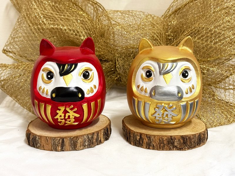 【馬上發陶瓷存錢筒】紅、金二入組 台灣製造 - 存錢筒 - 陶 金色