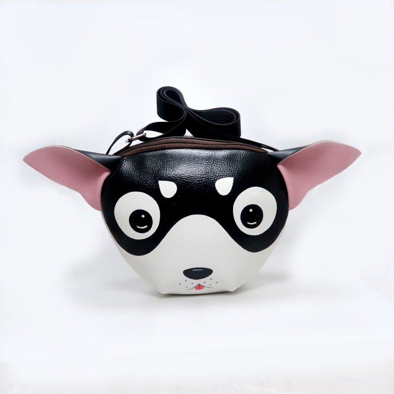 Chihuahua crossbody bag is compact fro carrying mobile phones. - 其他 - 人造皮革 黑色