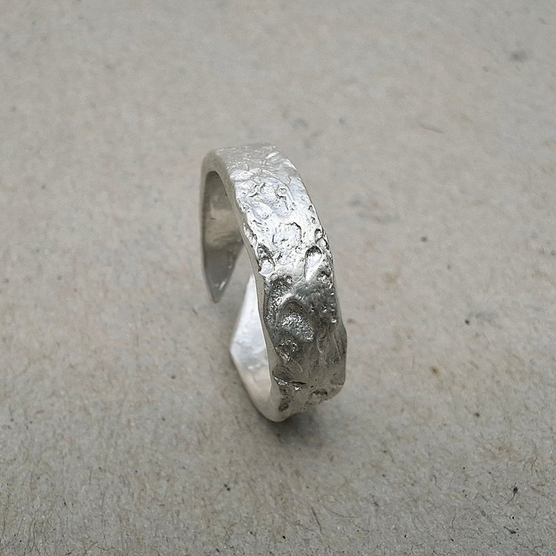 Rock Silver ring-movable ring - General Rings - Silver Silver