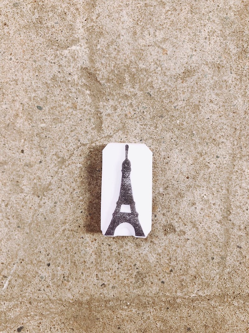 蓋哪手工印章- 走吧旅行去 -巴黎鐵塔款 - 印章/印台 - 其他材質 