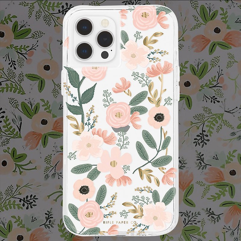 【清貨價】iPhone 12 & 11系列 Wild Flower - 手機殼/手機套 - 塑膠 粉紅色