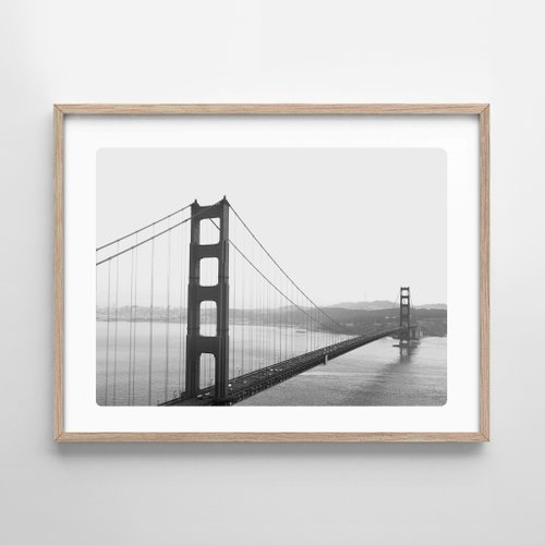 Weekend Road Trip bridge Print 畫 佈置 擺飾 臥室 浴室 餐廳 咖啡廳