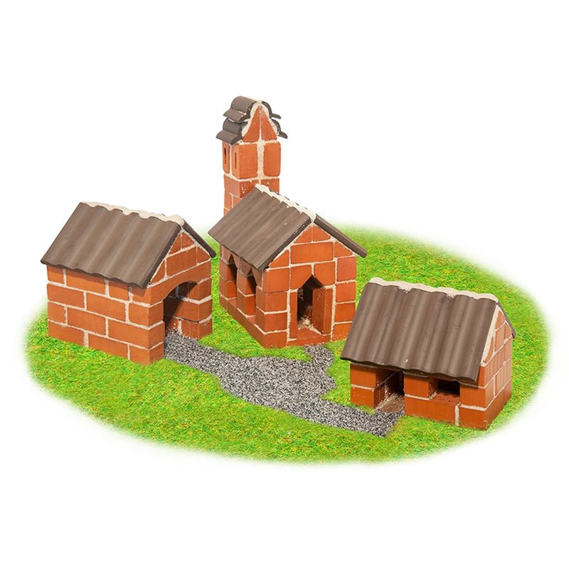 【德國teifoc】DIY益智磚塊建築玩具 德國村莊 - TEI4310 - 零件/散裝材料/工具 - 其他材質 紅色