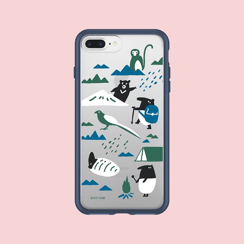 Smart Phone Protective Case NX Series/Limited/inBlooom x Cherng - Wild Blue - Phone Accessories - Plastic Blue