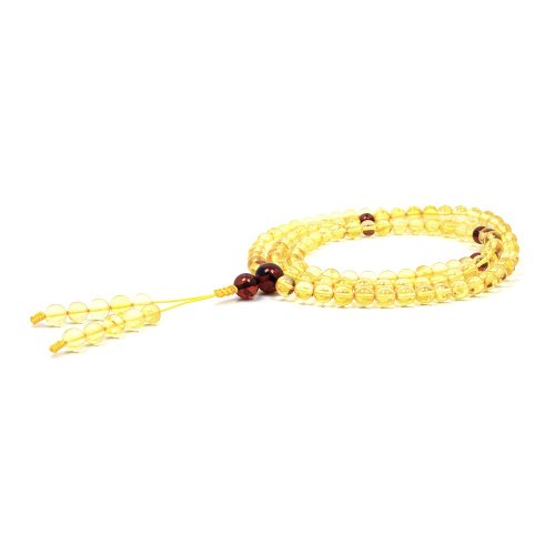 正佳珠寶 Gemsrich Jewelry 【正佳珠寶】琥珀 黃金金珀 6mm 開運轉運珠 108顆念珠 金珀佛珠