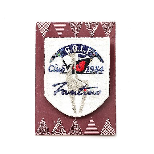 Fantino Home凡第諾家居 獨家設計刺繡胸章(高爾夫白)