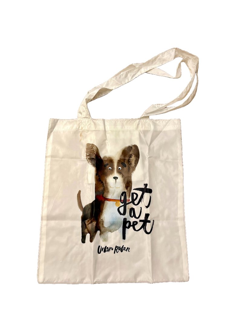 PK bearsI love life shopping bag-Corgi (white) - Messenger Bags & Sling Bags - Waterproof Material White