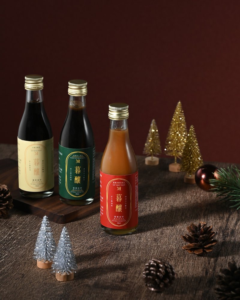 Artisan Soy Sauce Gift Set (50ml X 3pc) X 30 SETS - เครื่องปรุงรส - แก้ว สีแดง