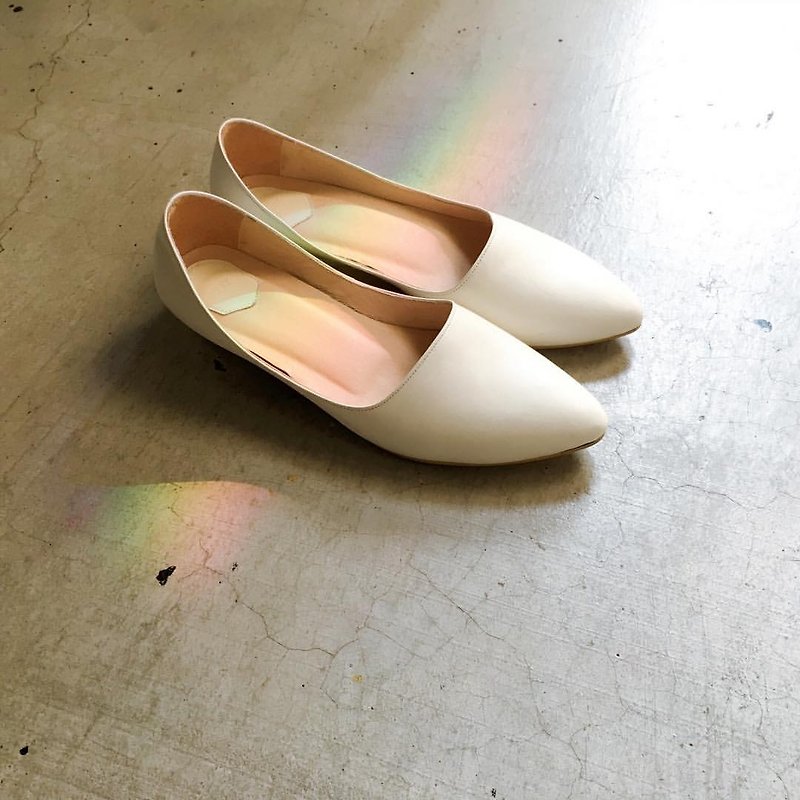 /Classic Girl Series No.4/ SUMMER / 500 Days Of Summer - High Heels - Genuine Leather White