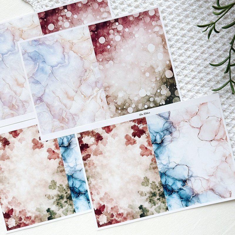 Z316 - the garden background of the Four Seasons - 貼紙 - 紙 