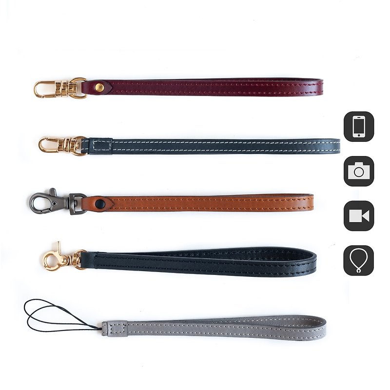 SF18 SF45 Customized Leather Strap Wrist Strap Lanyard Mobile Phone Camera Applicable - Phone Accessories - Genuine Leather Multicolor