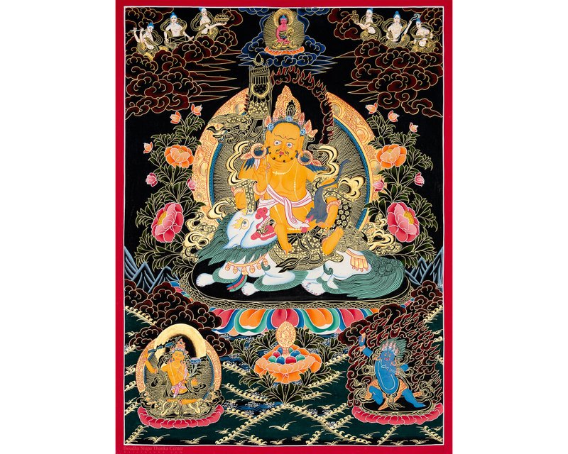 Zambala thangka painting beautiful wall decor - Wall Décor - Other Materials Multicolor