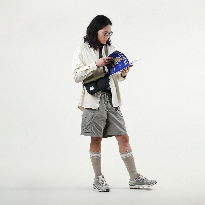 【新色】經典款式立體斜背包S號 MINI KASEN ECO (橄欖/暗黑) - 側背包/斜背包 - 環保材質 多色