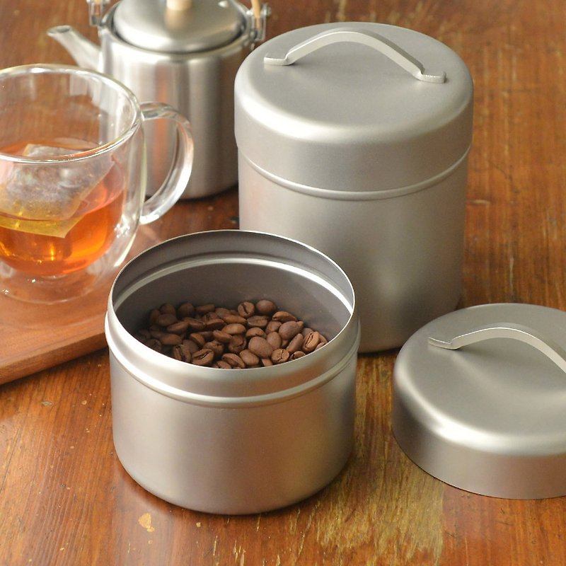日本相澤工房 AIZAWA 日本製18-8不鏽鋼儲豆罐/茶筒-小 - 咖啡壺/咖啡周邊 - 不鏽鋼 銀色